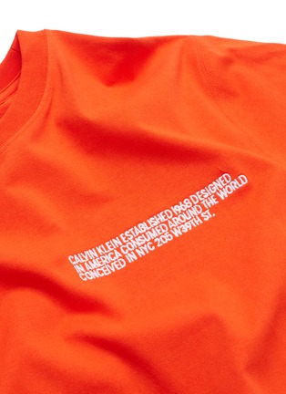  - CALVIN KLEIN 205W39NYC - Slogan embroidered T-shirt