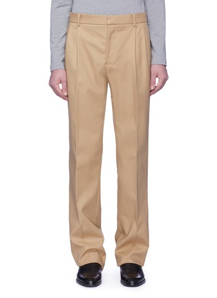 Main View - Click To Enlarge - CALVIN KLEIN 205W39NYC - Stripe outseam pleated chinos
