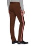 Back View - Click To Enlarge - CALVIN KLEIN 205W39NYC - 'Uniform' stripe outseam virgin wool twill pants