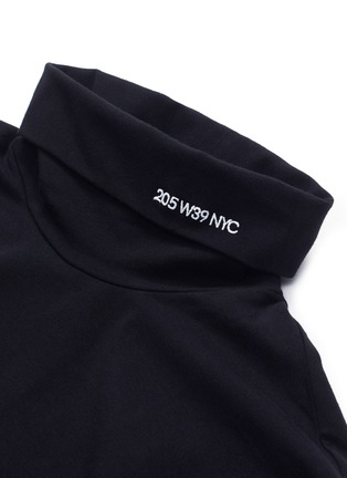  - CALVIN KLEIN 205W39NYC - Logo embroidered turtleneck long sleeve T-shirt