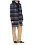 Figure View - Click To Enlarge - CALVIN KLEIN 205W39NYC - x Pendleton Woolen Mills tartan plaid virgin wool twill coat