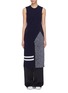 Main View - Click To Enlarge - MRZ - Split crossover front wool-cashmere knit top