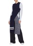 Figure View - Click To Enlarge - MRZ - Split crossover front wool-cashmere knit top
