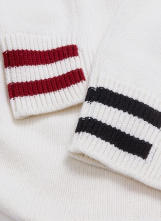  - MRZ - 'Corprispalle' stripe cuff cropped sweater