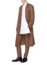 Figure View - Click To Enlarge - DRIES VAN NOTEN - 'Reedley' houndstooth tartan plaid coat