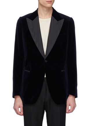 Main View - Click To Enlarge - DRIES VAN NOTEN - 'Basso' velvet jacket