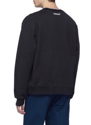 Back View - Click To Enlarge - ALEXANDER WANG - Logo embroidered sweatshirt