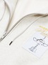  - ALEXANDER WANG - 'Platinum' slogan embroidered trophy patch zip hoodie