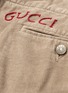  - GUCCI - Logo embroidered corduroy chinos