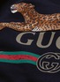  - GUCCI - Leopard appliqué logo print sweatshirt