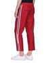 Back View - Click To Enlarge - GUCCI - Logo stripe outseam jogging pants