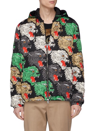 Main View - Click To Enlarge - GUCCI - Panther print down puffer jacket
