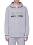 Main View - Click To Enlarge - GUCCI - Dragon embroidered logo print hoodie