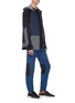 Figure View - Click To Enlarge - DYNE - 'Renzo' colourblock cropped neoprene track jacket