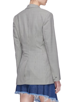 Back View - Click To Enlarge - 74017 - Wool-blend houndstooth blazer