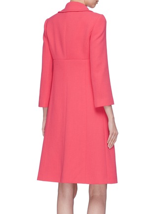 Back View - Click To Enlarge - - - Rose wool crepe coat