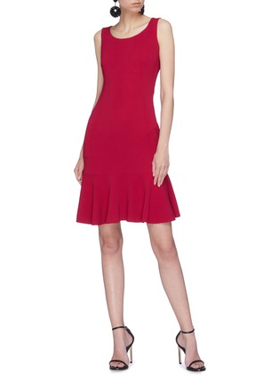 Figure View - Click To Enlarge - - - Peplum cady dress