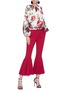 Figure View - Click To Enlarge - - - Ruffle trumpet cuff cady pants
