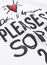  - - - '#Please Say Sorry 2 Me' slogan print T-shirt
