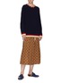 Figure View - Click To Enlarge - GUCCI - Stripe torchon border wool-cashmere sweater