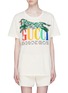 Main View - Click To Enlarge - GUCCI - 'Gucci Cities' sequin tiger appliqué oversized T-shirt