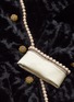  - GUCCI - Glass pearl border crystal button velvet jacket