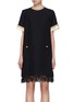 Main View - Click To Enlarge - GUCCI - Glass pearl crystal button wool-silk dress