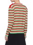 Back View - Click To Enlarge - GUCCI - Fawn intarsia stripe wool blend sweater