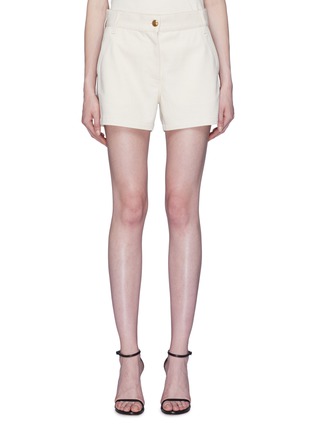 Main View - Click To Enlarge - GUCCI - Web stripe outseam shorts