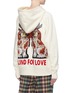Back View - Click To Enlarge - GUCCI - King Charles spaniel appliqué oversized hoodie