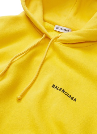  - BALENCIAGA - Logo embroidered oversized hoodie
