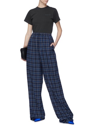 Figure View - Click To Enlarge - BALENCIAGA - Check plaid flannel pyjama pants