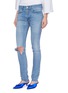 Front View - Click To Enlarge - BALENCIAGA - Ripped knee skinny jeans