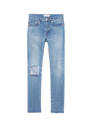 Main View - Click To Enlarge - BALENCIAGA - Ripped knee skinny jeans