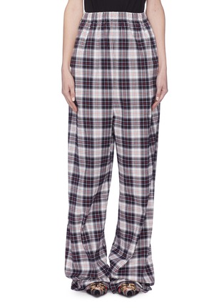 Main View - Click To Enlarge - BALENCIAGA - Check plaid flannel pyjama pants