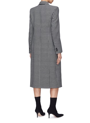 Back View - Click To Enlarge - BALENCIAGA - Houndstooth double breasted coat