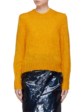 Main View - Click To Enlarge - ISABEL MARANT - 'Ivah' cropped mohair blend sweater