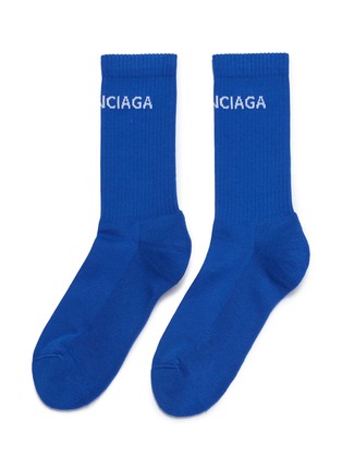 Main View - Click To Enlarge - BALENCIAGA - Logo intarsia socks