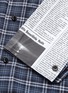  - BALENCIAGA - Newspaper print patchwork sleeve check plaid shirt