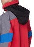 Detail View - Click To Enlarge - BALENCIAGA - Retractable hood colourblock oversized hoodie