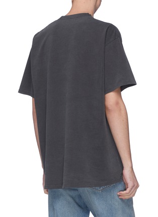 Back View - Click To Enlarge - BALENCIAGA - Snake candle graphic print oversized T-shirt