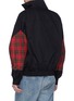 Back View - Click To Enlarge - BALENCIAGA - Tartan plaid twill panel shirt jacket