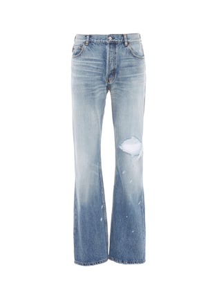 Main View - Click To Enlarge - BALENCIAGA - Ripped boot cut jeans