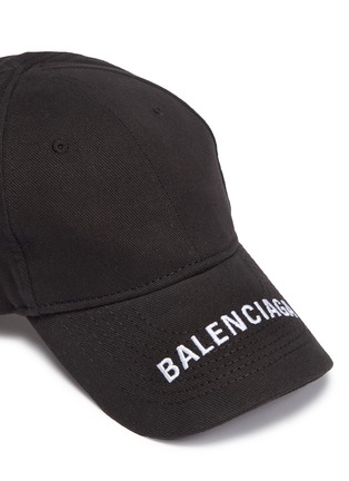 Detail View - Click To Enlarge - BALENCIAGA - Logo embroidered visor baseball cap