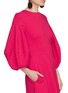 Detail View - Click To Enlarge - OSCAR DE LA RENTA - Lantern sleeve virgin wool blend crepe dress