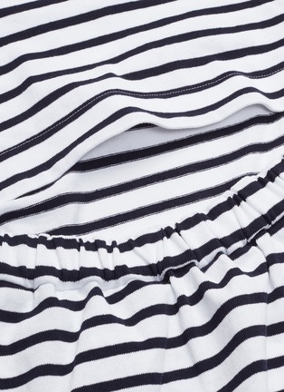  - SACAI - Cutout back stripe long sleeve T-shirt