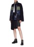 Figure View - Click To Enlarge - SACAI - Stand collar down puffer panel wool jacket