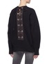Back View - Click To Enlarge - SACAI - Lace-up back sweatshirt