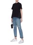 Figure View - Click To Enlarge - SACAI - Pleated side zip T-shirt