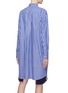 Back View - Click To Enlarge - SACAI - Pleated zip outseam stripe shirt dress